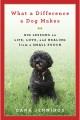 What a difference a dog makes [big lessons on life, love, and healing from a small pooch]  Cover Image